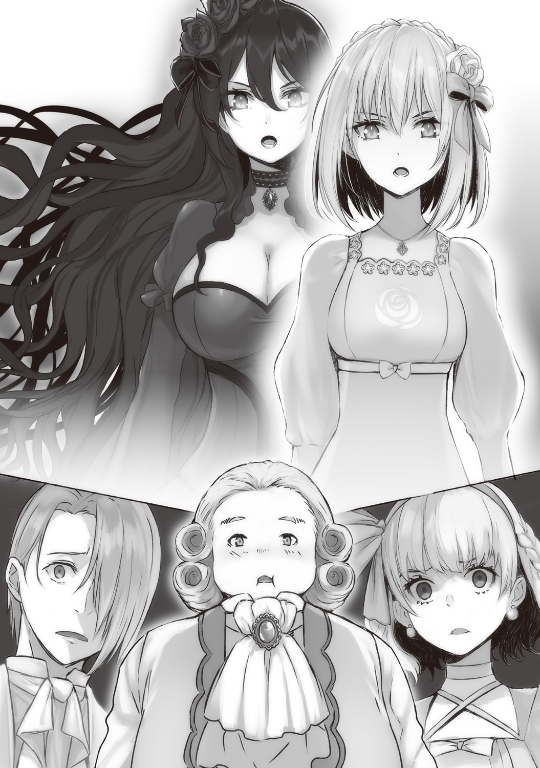 constance_grail dress eris_no_seihai monochrome scarlett_castiel yuunagi