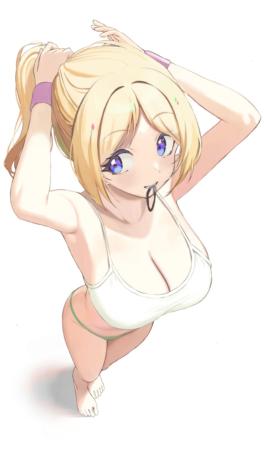 aki_rosenthal bra cleavage electriccross hololive pantsu