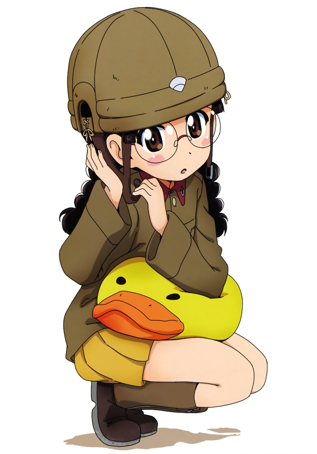 fukuda_(girls_und_panzer) girls_und_panzer kanau megane uniform