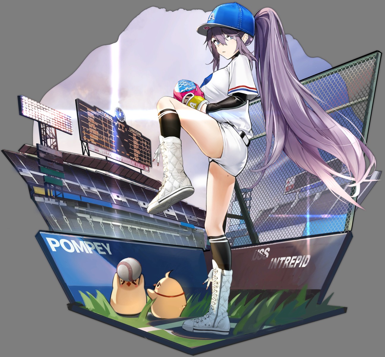 ass azur_lane baseball intrepid_(azur_lane) manjuu_(azur_lane) transparent_png xiao_chichi