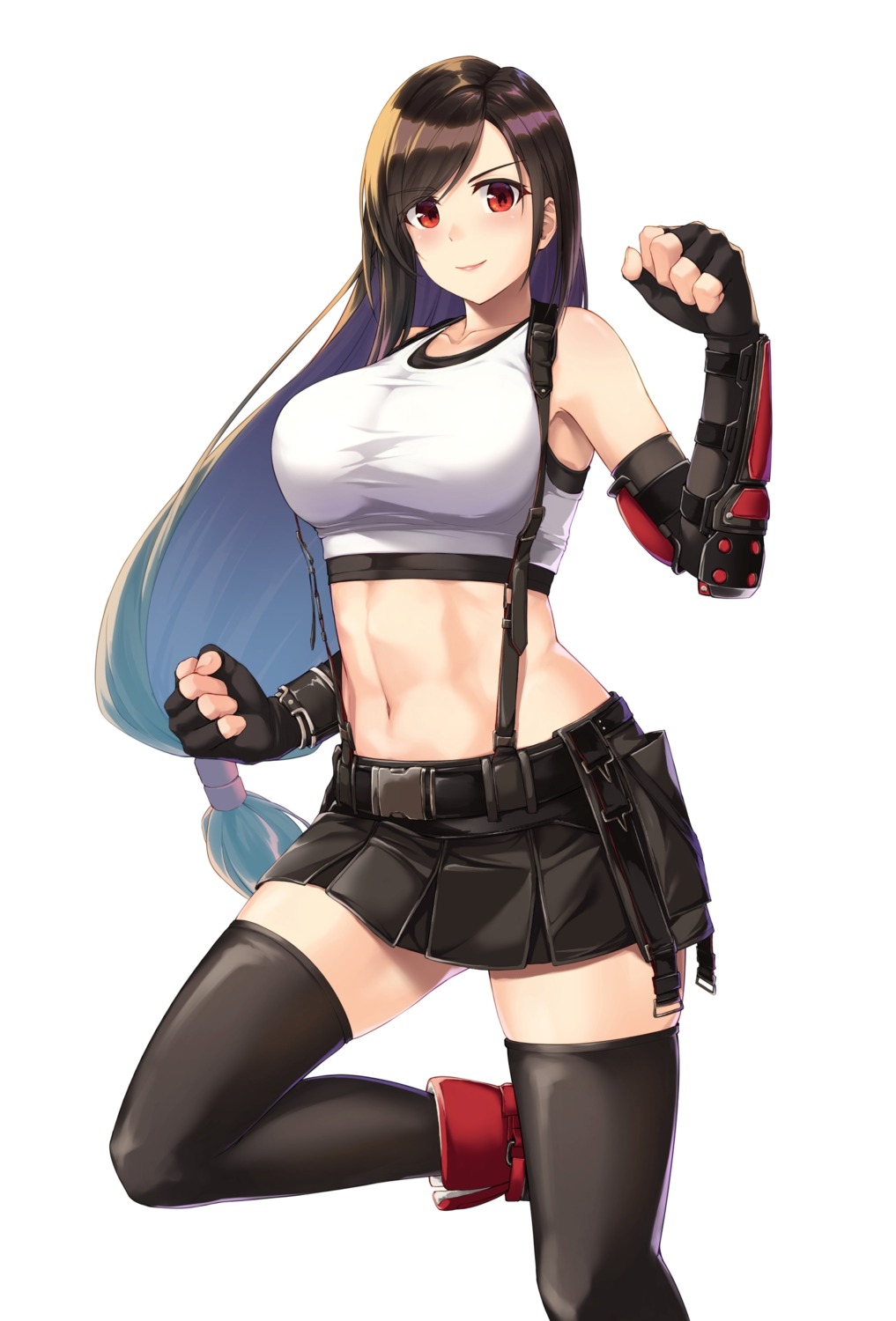 final_fantasy final_fantasy_vii ributsu thighhighs tifa_lockhart