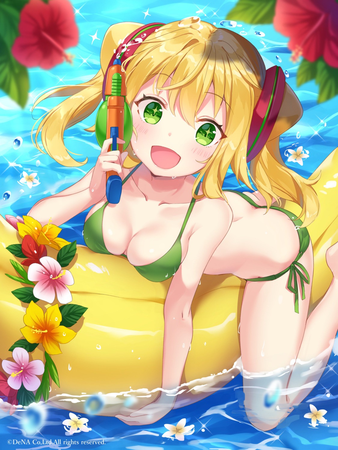 bikini cleavage gun hacka_doll hacka_doll_no._1 jimmy swimsuits wet