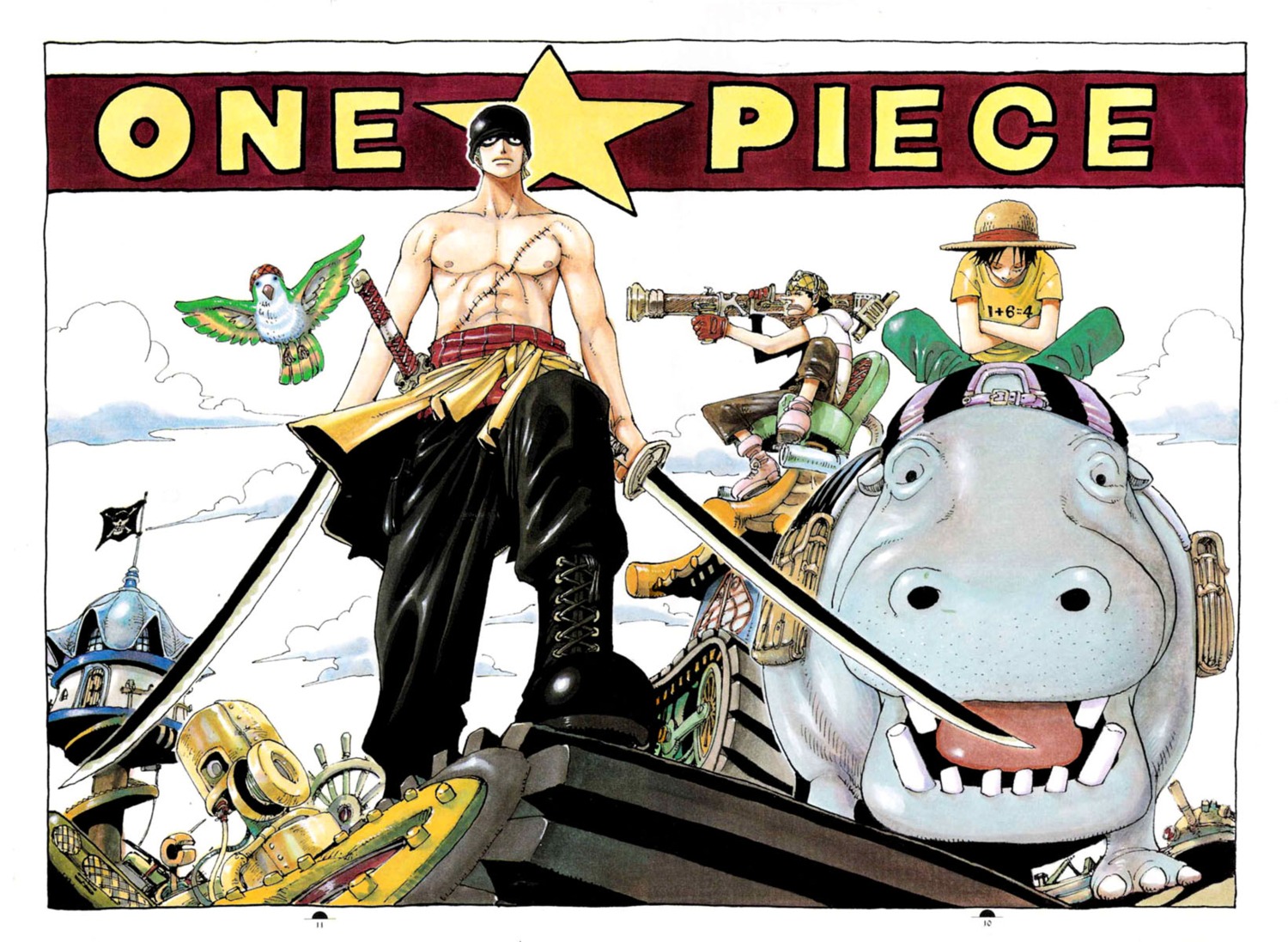 male monkey_d_luffy oda_eiichirou one_piece roronoa_zoro usopp