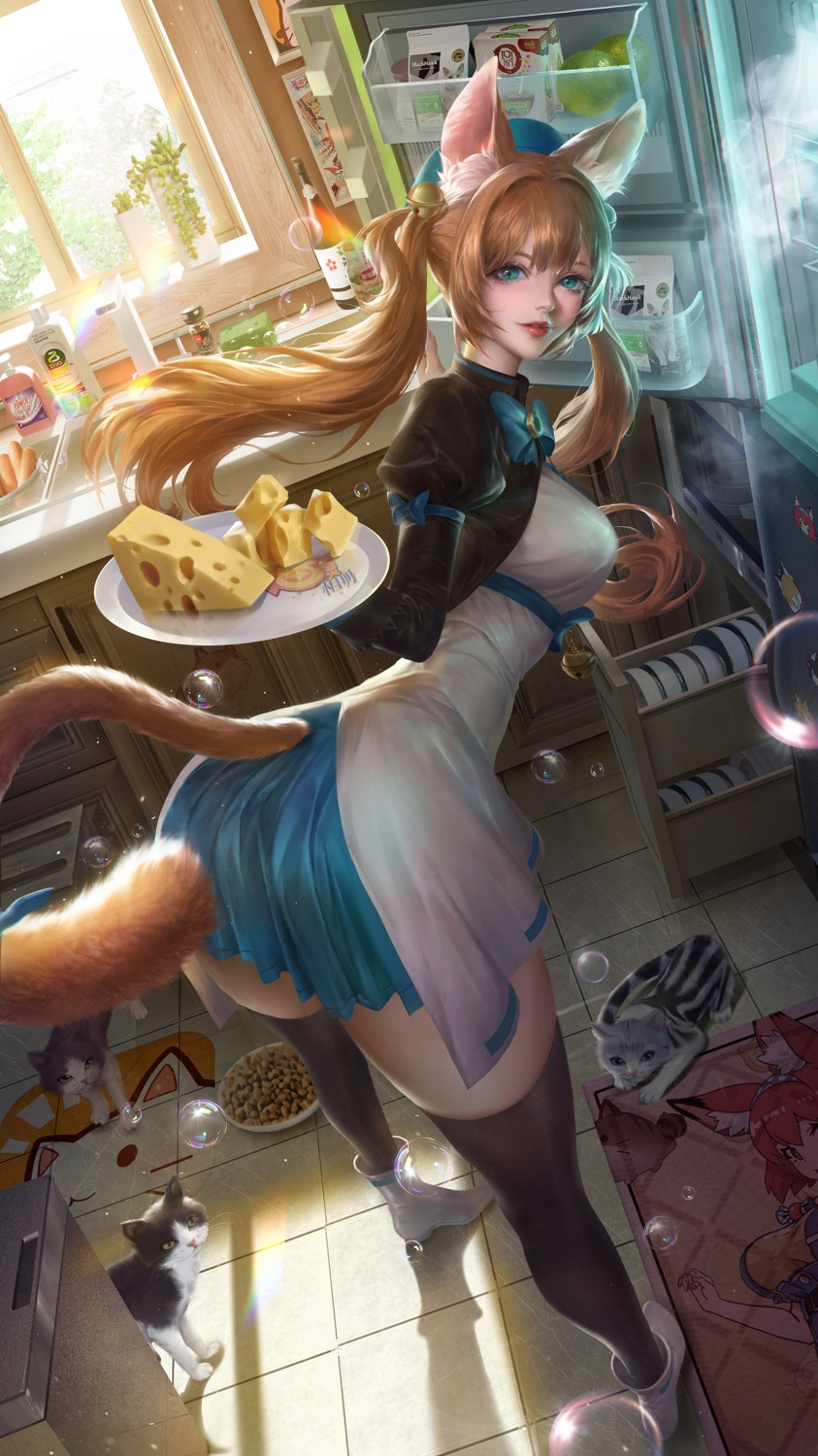 a_er_xd animal_ears ass heels neko nekomimi tail thighhighs xior