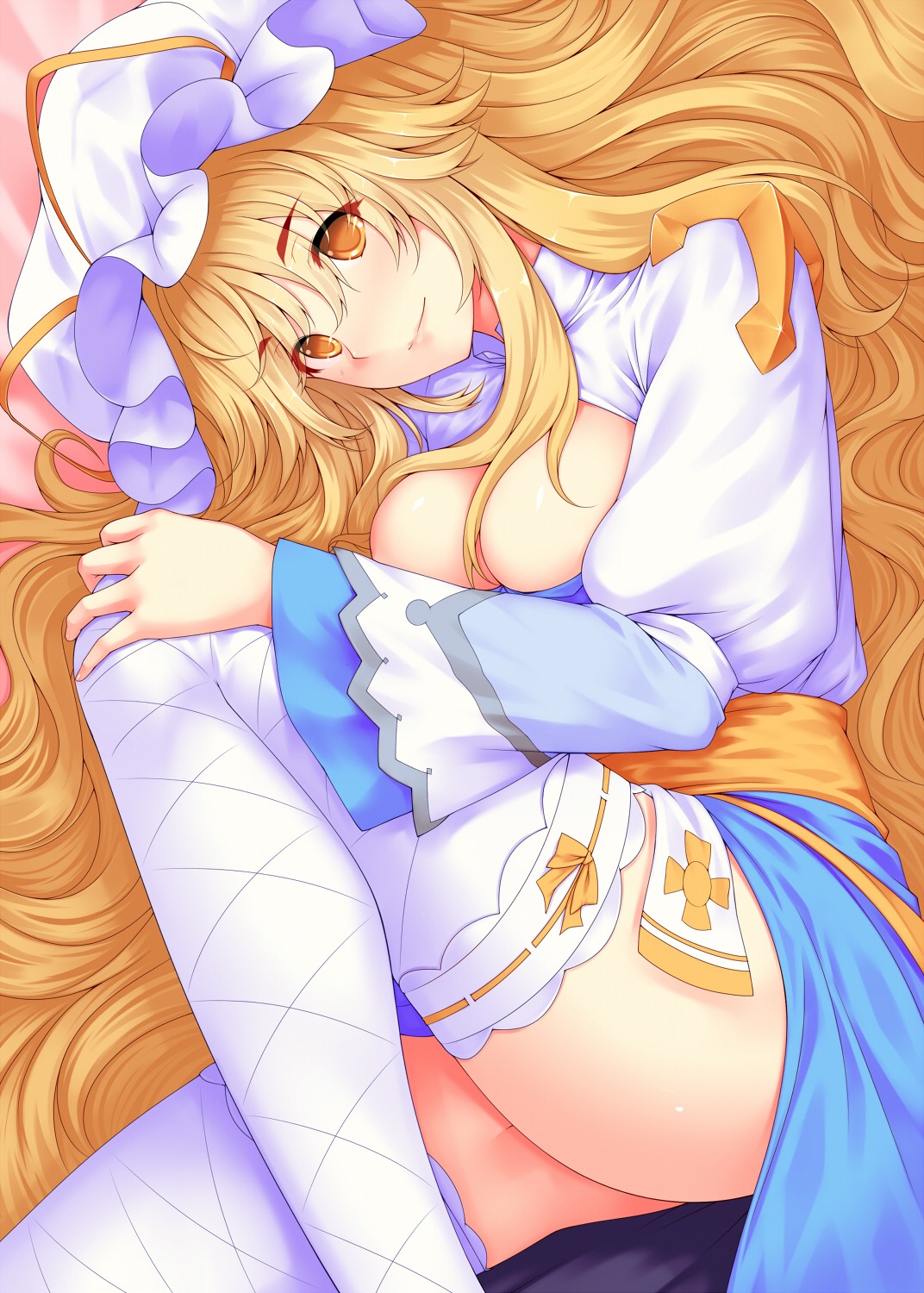 archbishop cleavage ragnarok_online thighhighs touhou tro yakumo_yukari