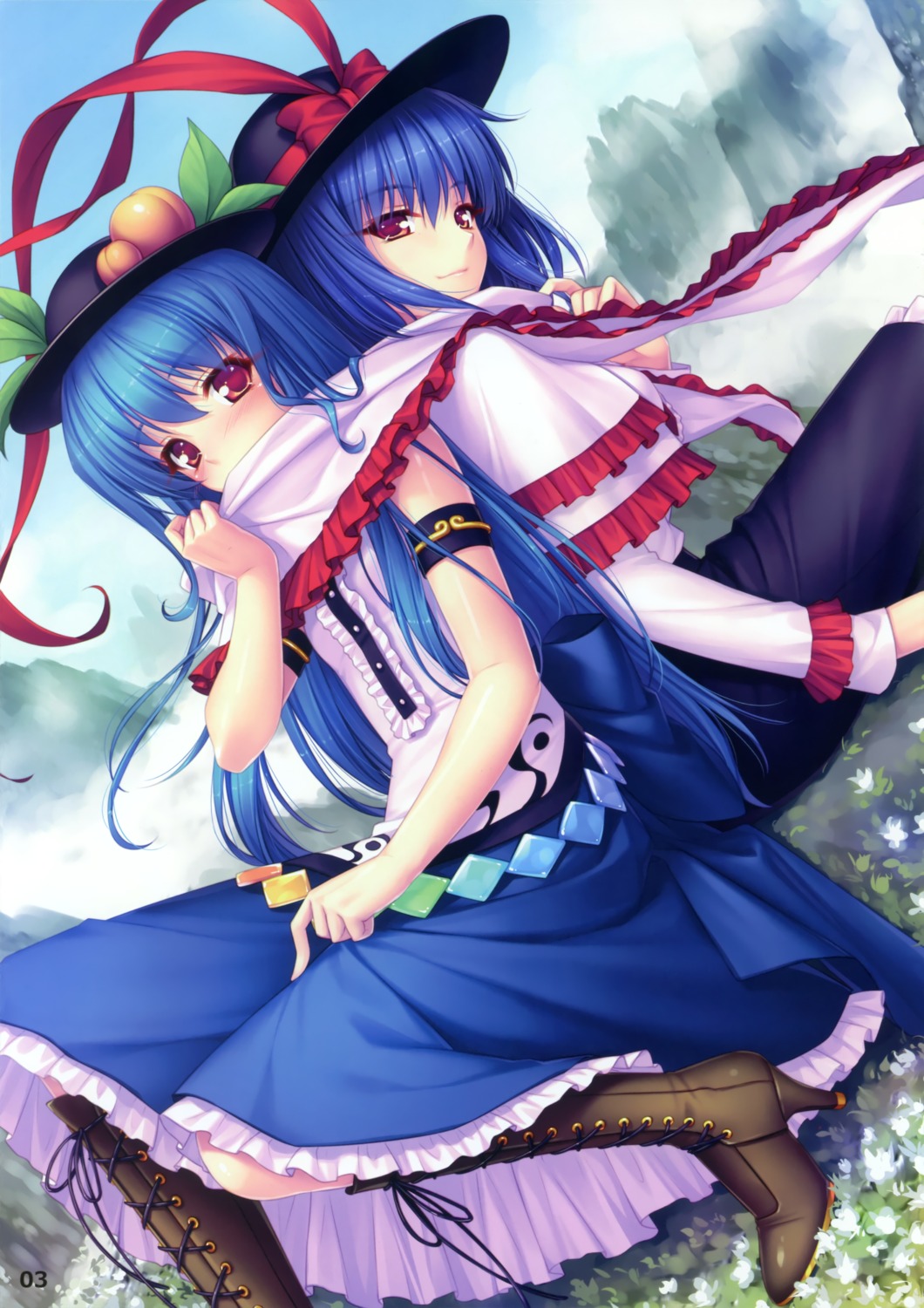 hinanawi_tenshi nagae_iku neko_works sayori touhou