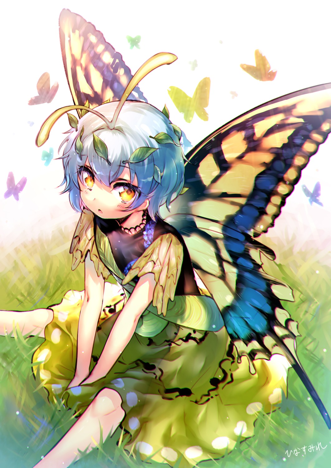 dress eternity_larva hinasumire touhou wings