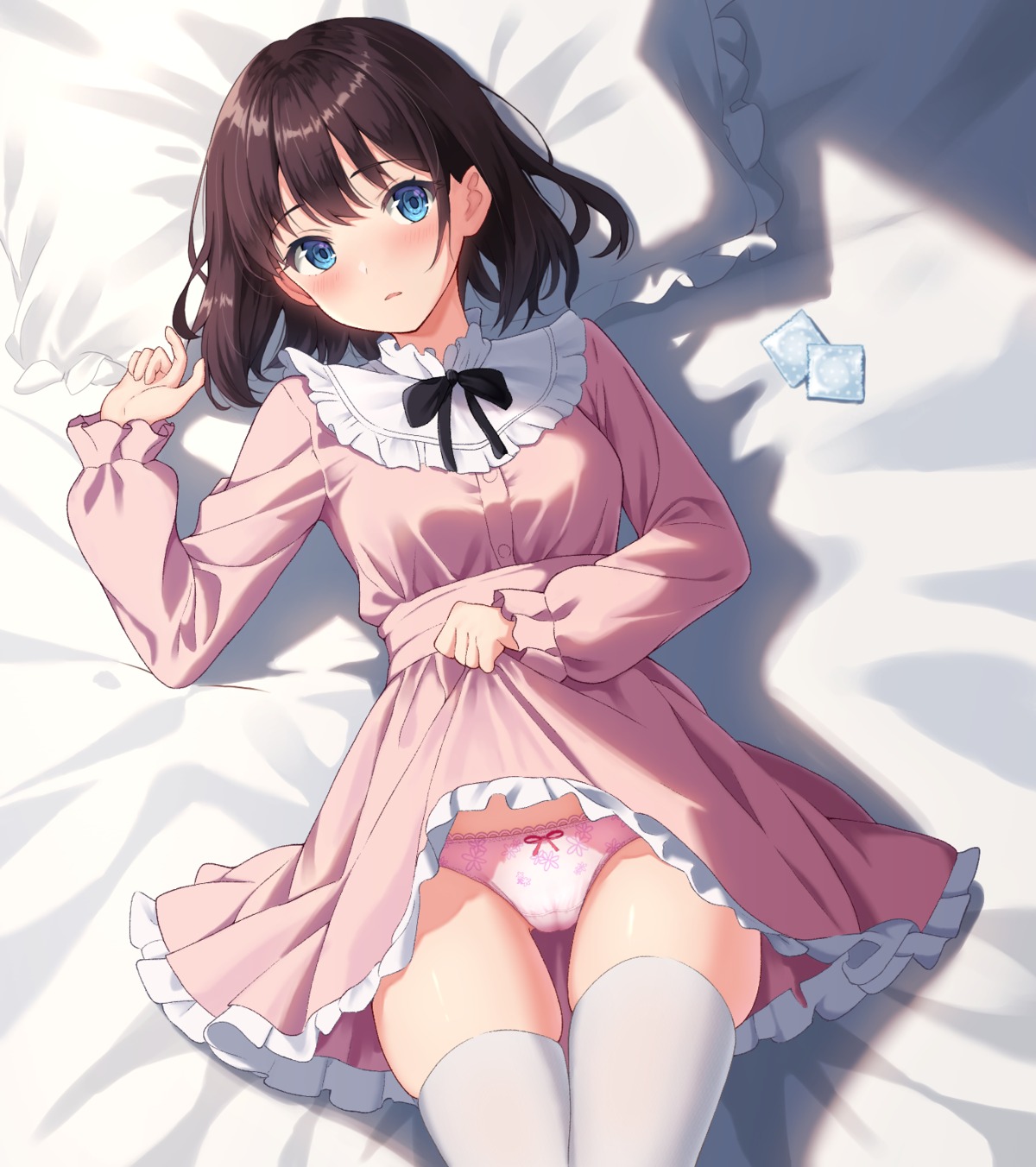 cameltoe dress n2kkey pantsu skirt_lift thighhighs