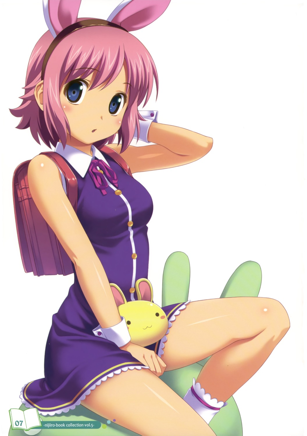 animal_ears bunny_ears dress koutaro nijiiro_zakura