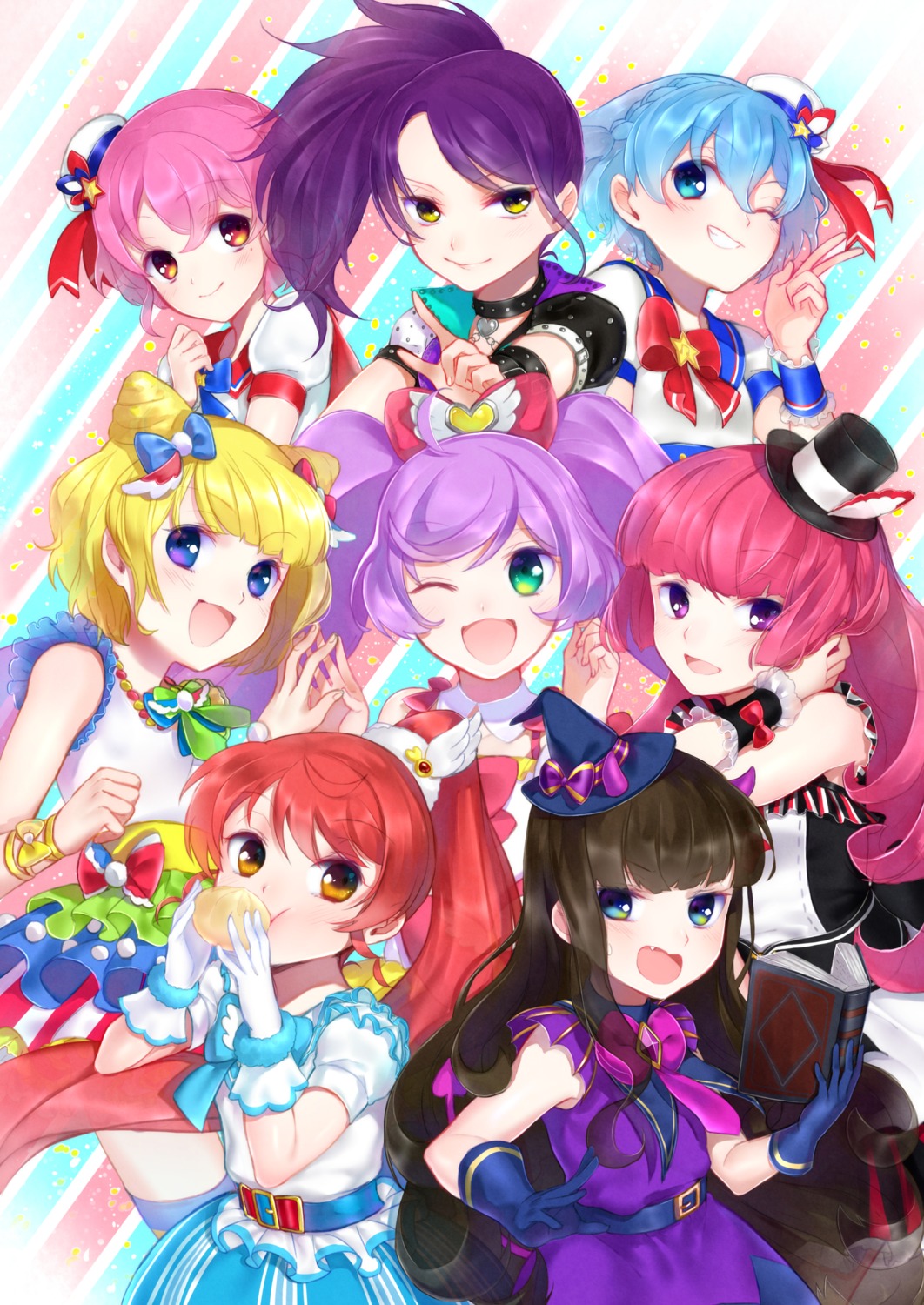 amatou_(artist) dorothy_west dress houjou_sophie kurosu_aroma leona_west minami_mirei pretty_series pripara shiratama_mikan toudou_shion