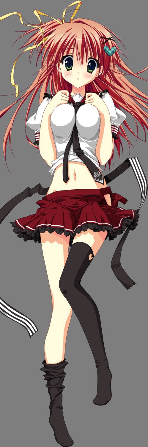 breast_hold erect_nipples hoshizora_e_kakaru_hashi nakatsugawa_ui ryohka seifuku thighhighs transparent_png vector_trace