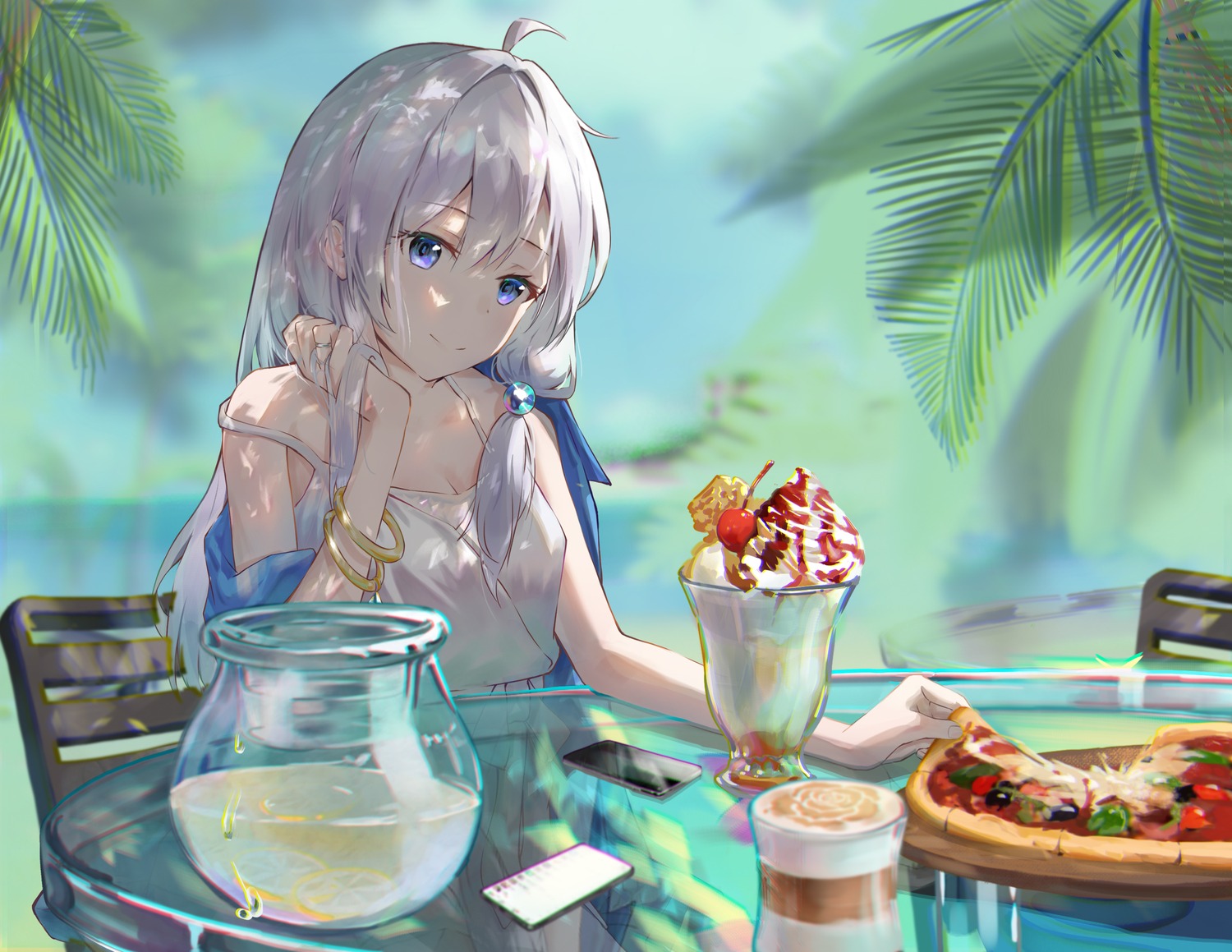 dress elaina_(majo_no_tabitabi) majo_no_tabitabi summer_dress xuexi