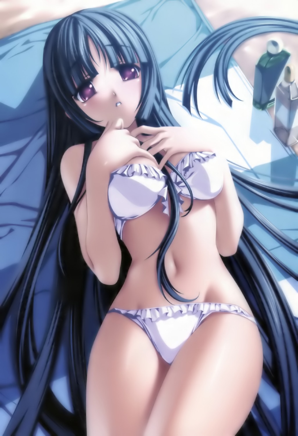 ayanokouji_wakana bikini breast_hold koisuru_otome_to_syugo_no_tate senomoto_hisashi swimsuits