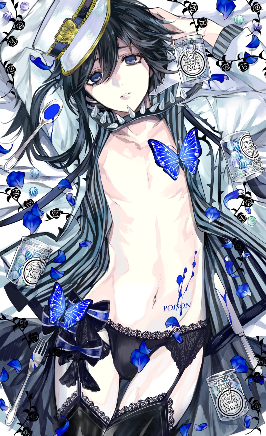 crossdress garter_belt open_shirt pantsu shota stockings tcb thighhighs