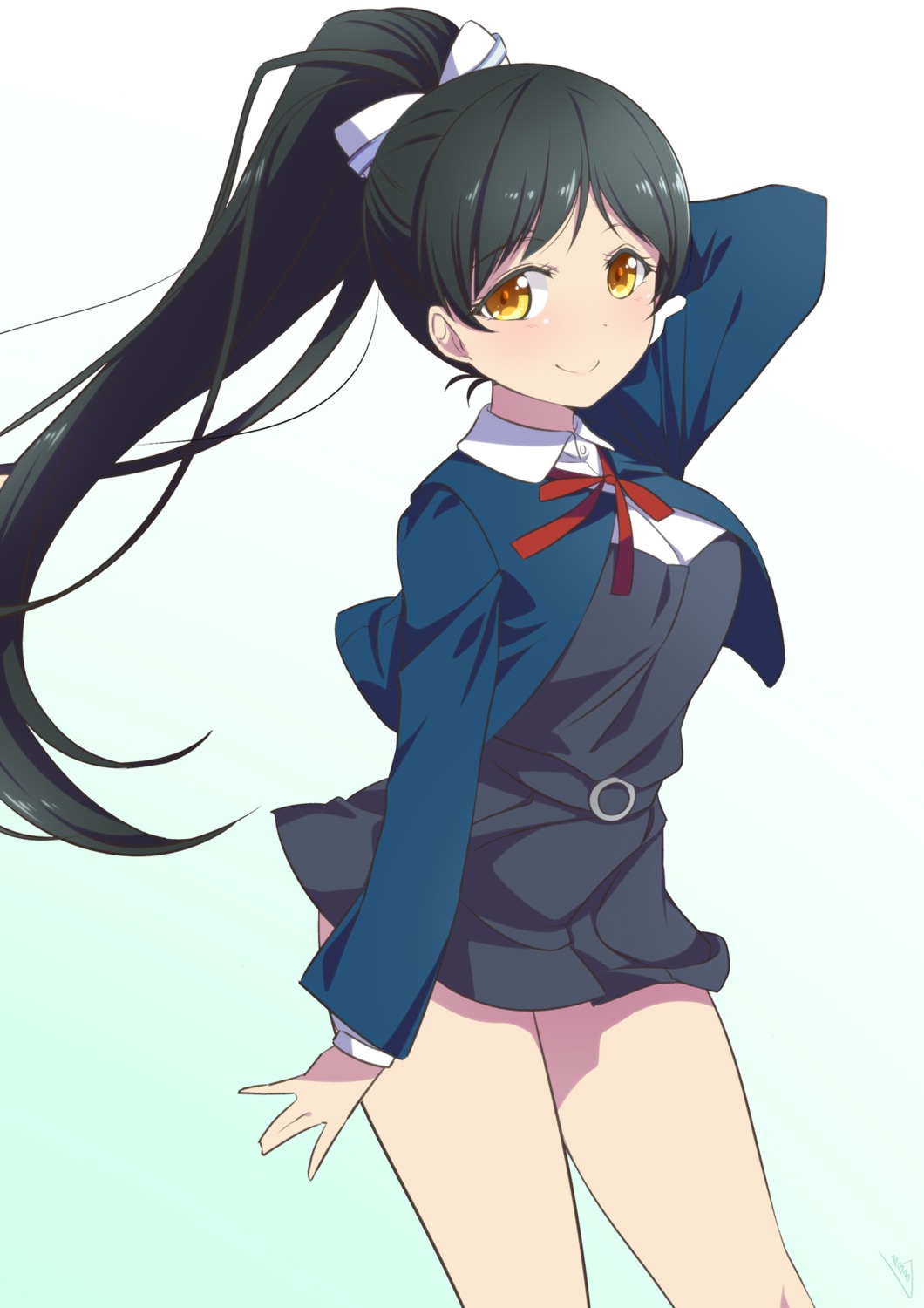 bunji hazuki_ren love_live!_superstar!! seifuku skirt_lift