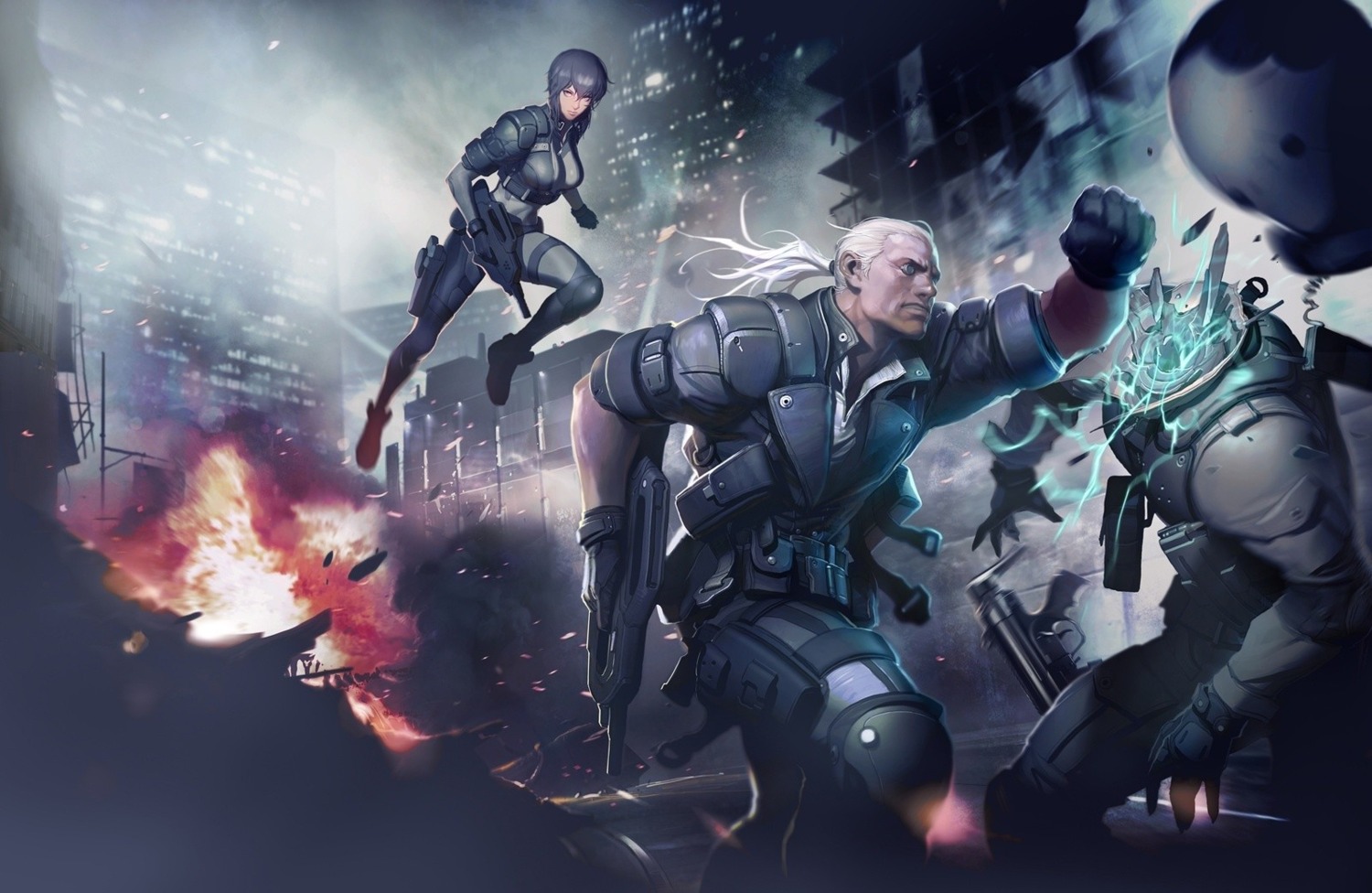 batou ghost_in_the_shell kusanagi_motoko