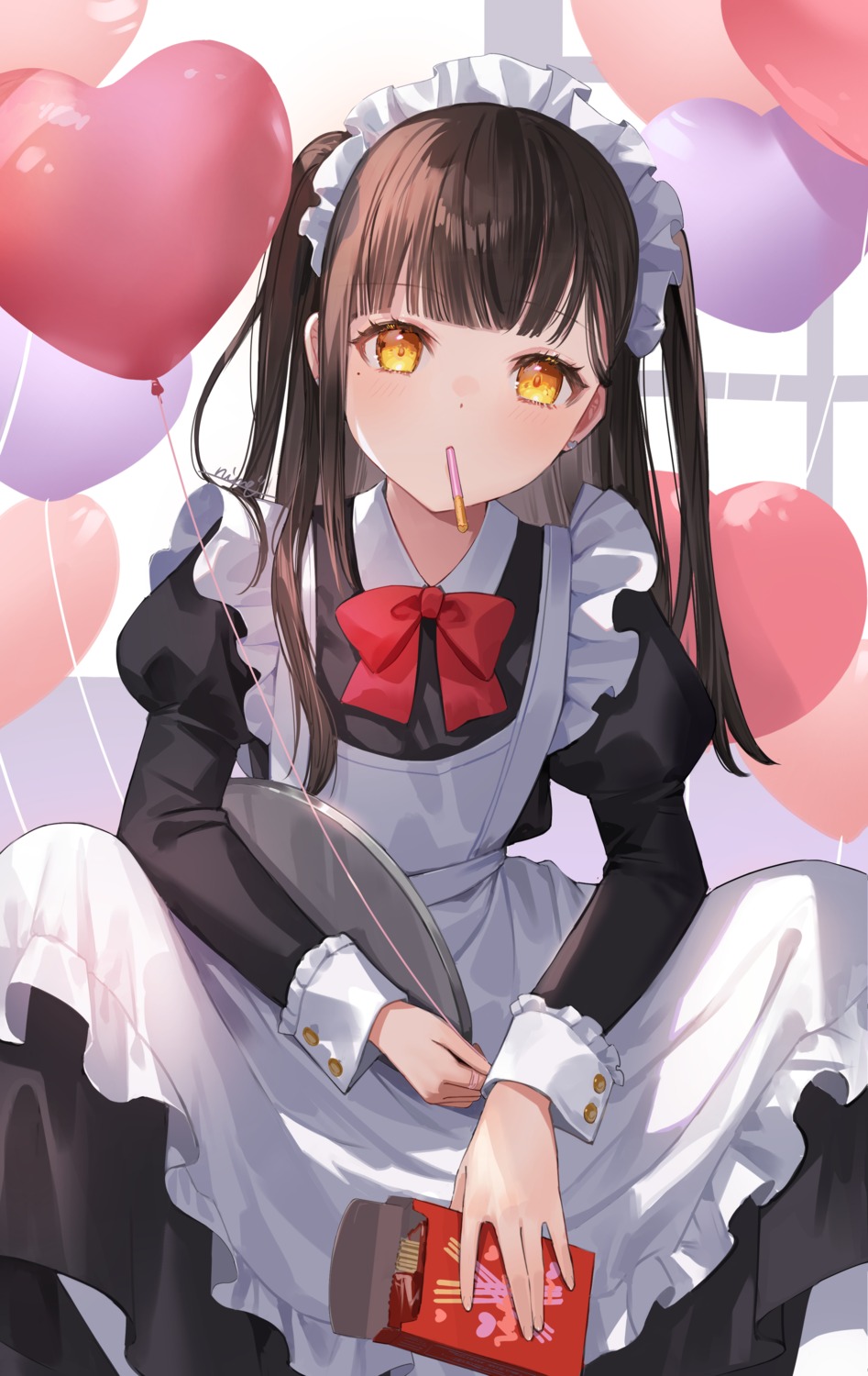 maid nima_(niru54) valentine waitress