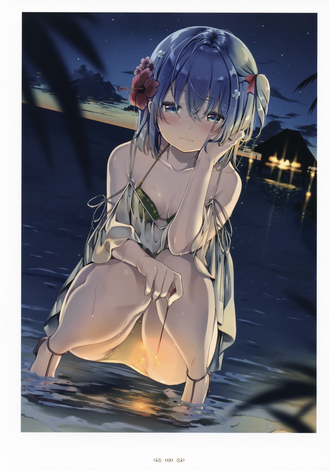 natsume_eri swimsuits wet_clothes
