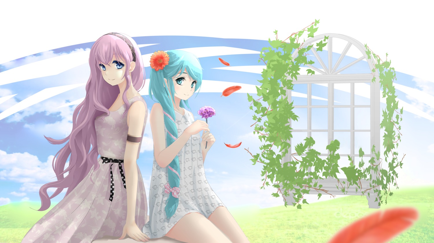 dress hatsune_miku megurine_luka ohjin vocaloid