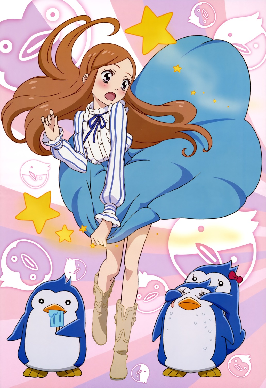 mawaru_penguindrum penguin skirt_lift sonobe_aiko takakura_himari