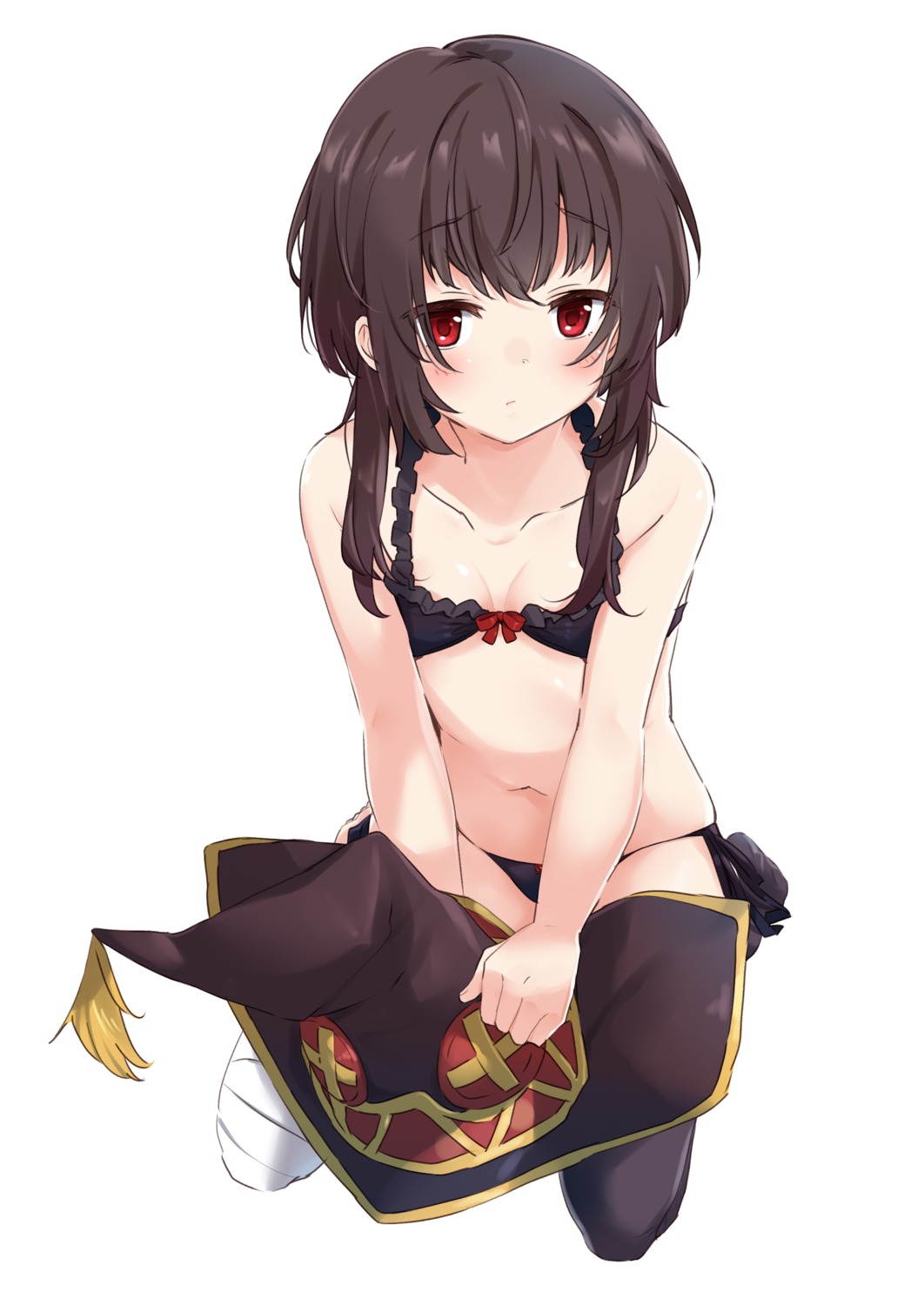 bandages bra cleavage kono_subarashii_sekai_ni_shukufuku_wo! megumin moso pantsu thighhighs