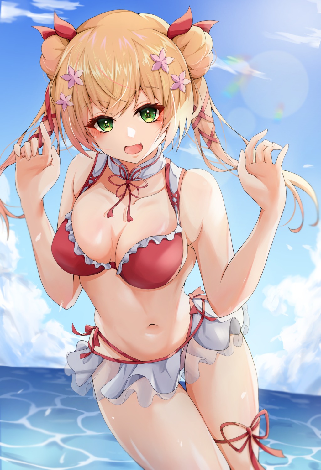 bikini garter hololive iikiroro momosuzu_nene swimsuits