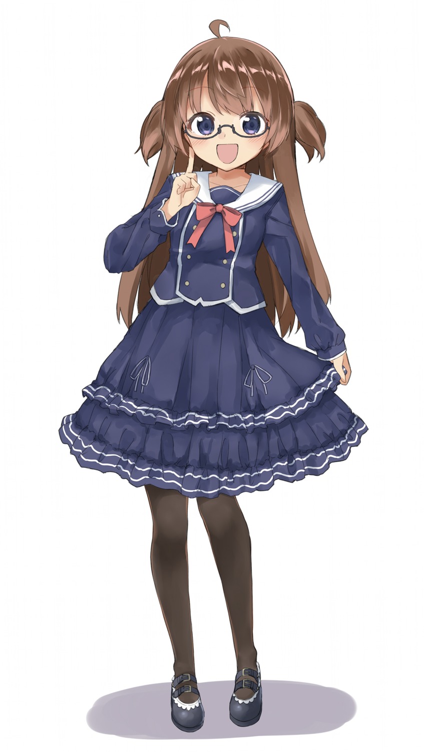 megane pantyhose seifuku sekira_ame