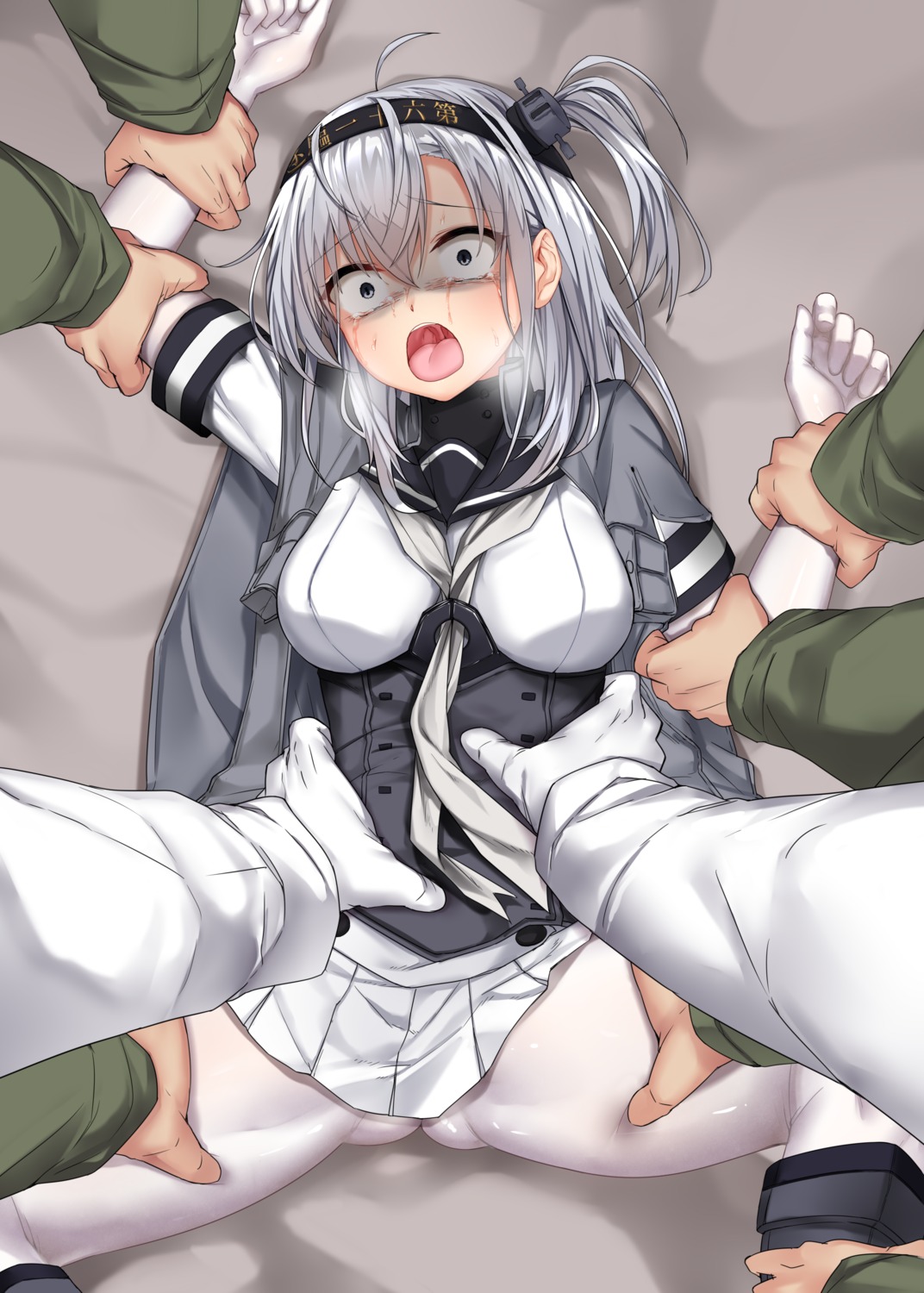 jack_dempa kantai_collection pantyhose seifuku suzutsuki_(kancolle)