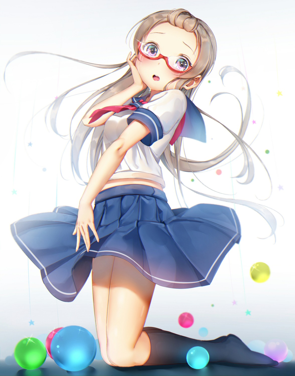 hachinatsu megane seifuku