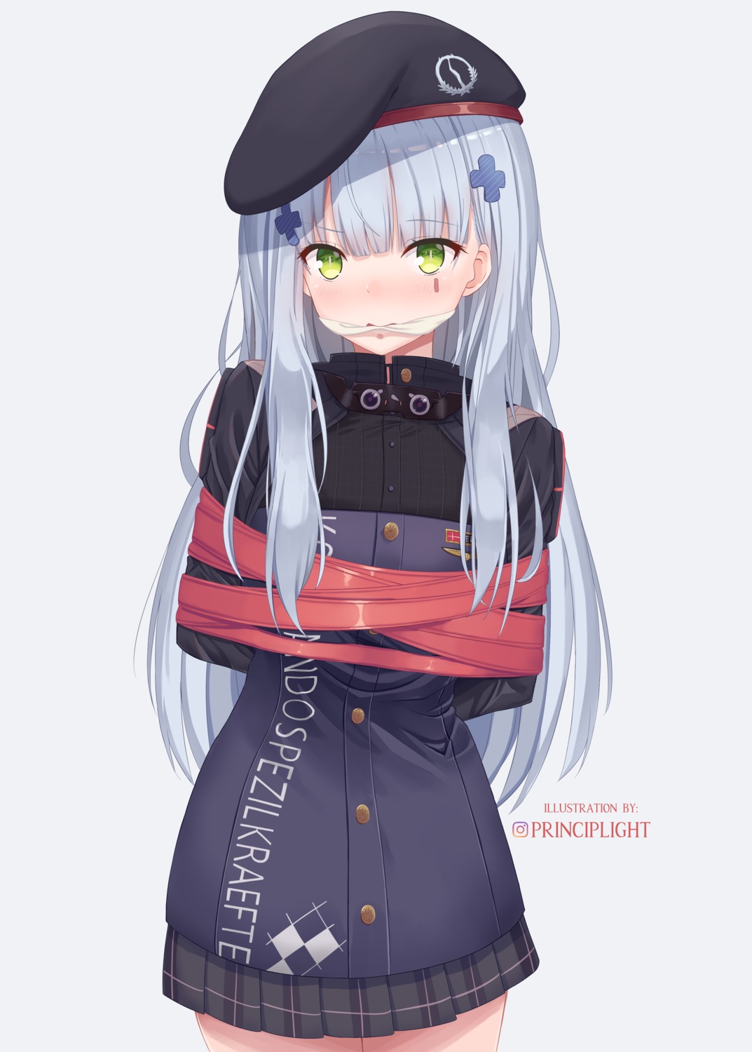 bondage girls_frontline hk416_(girls_frontline) principlight uniform