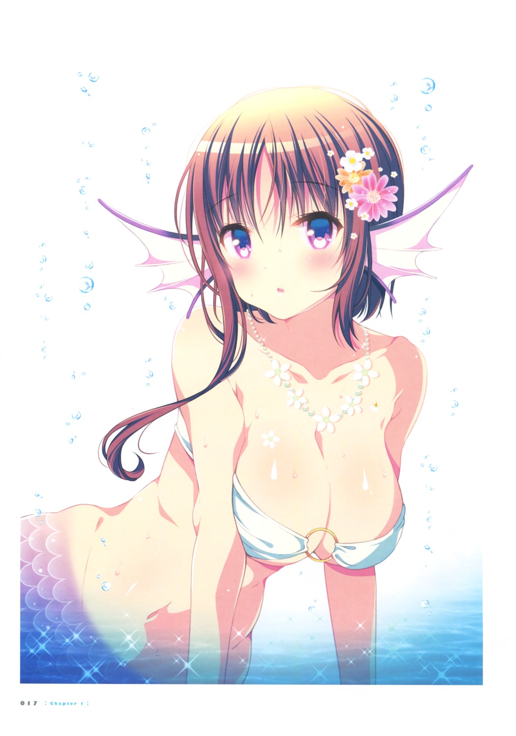 bikini_top hagino_chiaki hinako_note mermaid mitsuki_(mangaka) monster_girl swimsuits