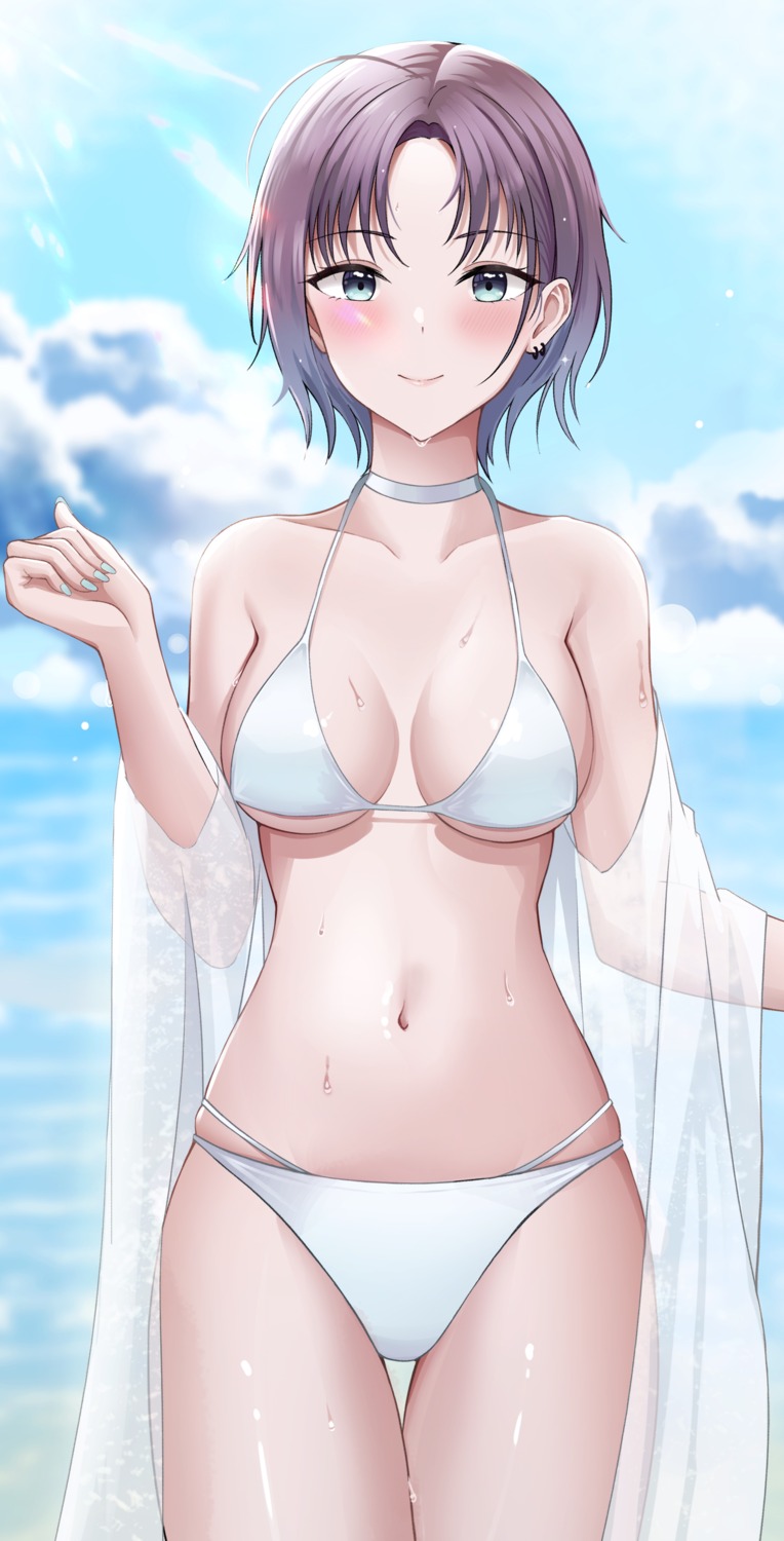 asakura_tooru bikini open_shirt see_through swimsuits the_idolm@ster the_idolm@ster_shiny_colors tio_(005)