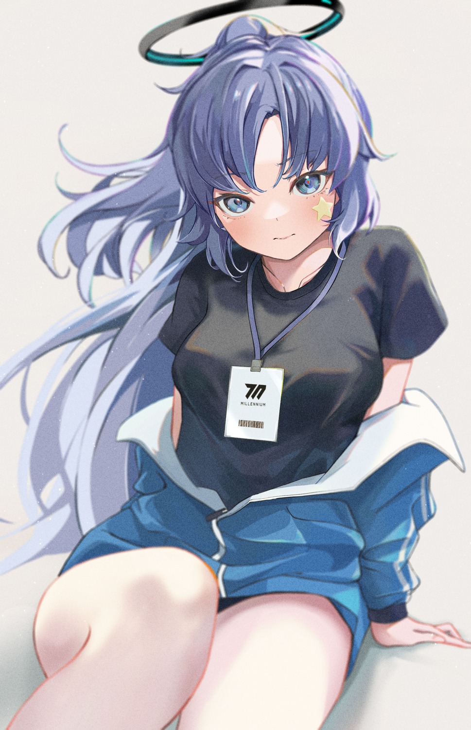 blue_archive gym_uniform halo hayase_yuuka peropicnic tattoo