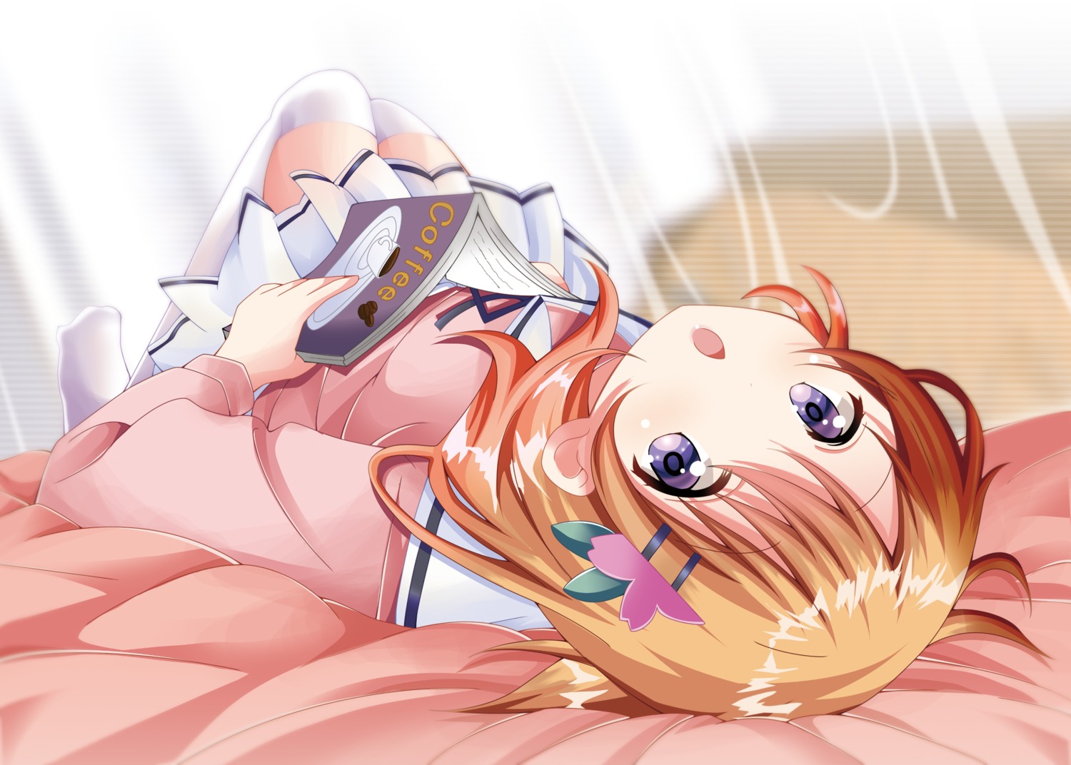 gochuumon_wa_usagi_desu_ka? hoto_cocoa kohakugin seifuku skirt_lift thighhighs