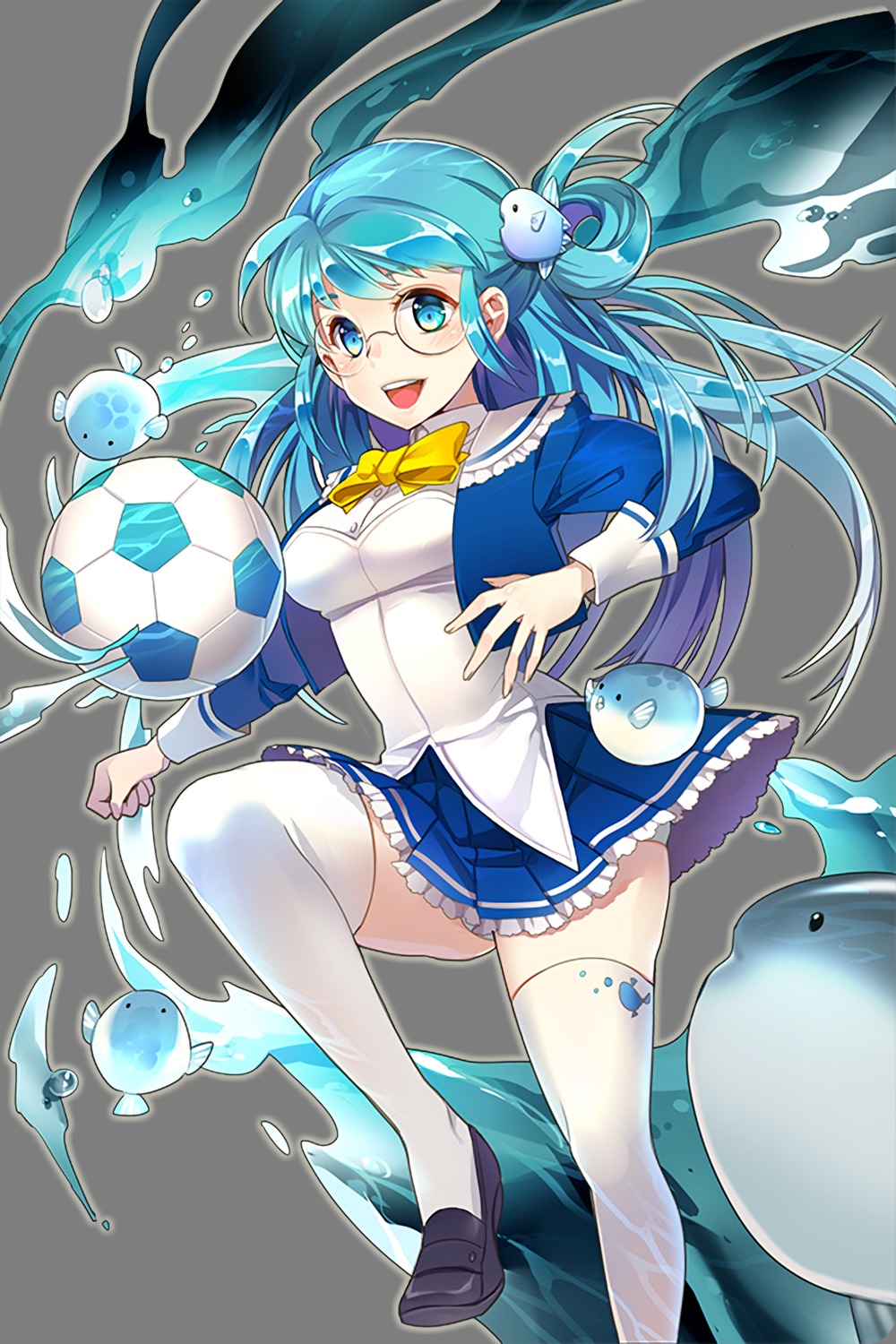 gl_ztoh megane seifuku soccer soccer_spirits thighhighs transparent_png yuna_(soccer_spirits)