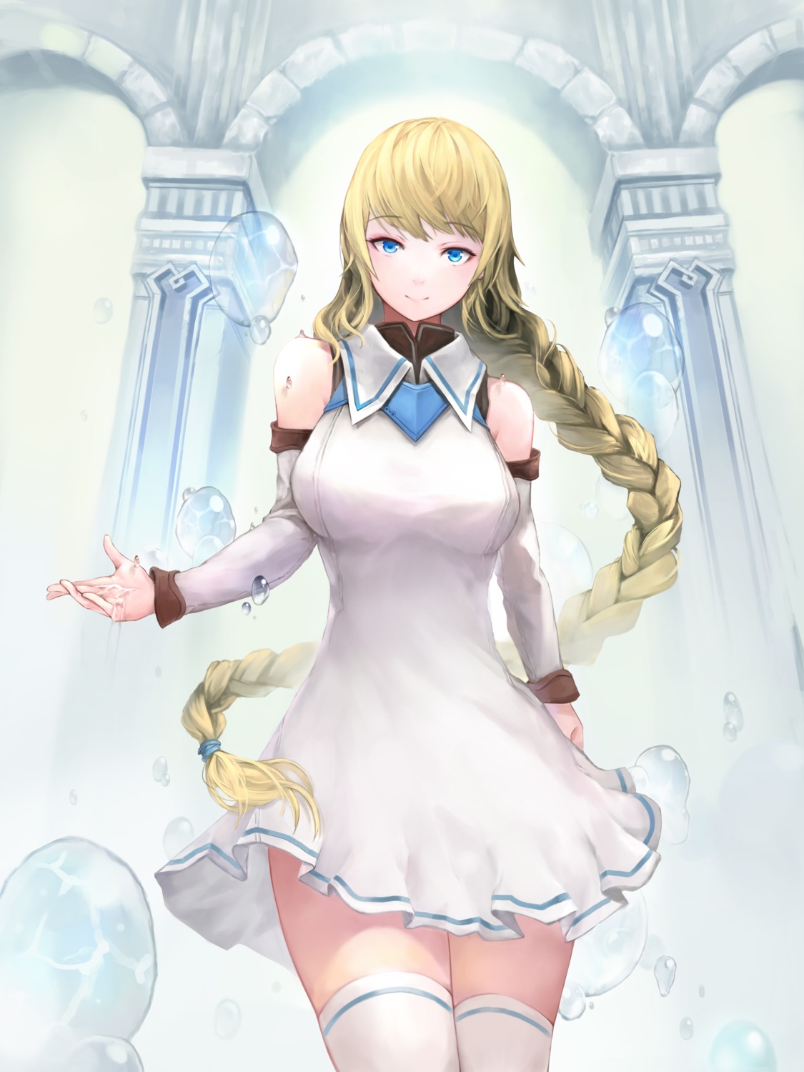 crystalherb dress thighhighs