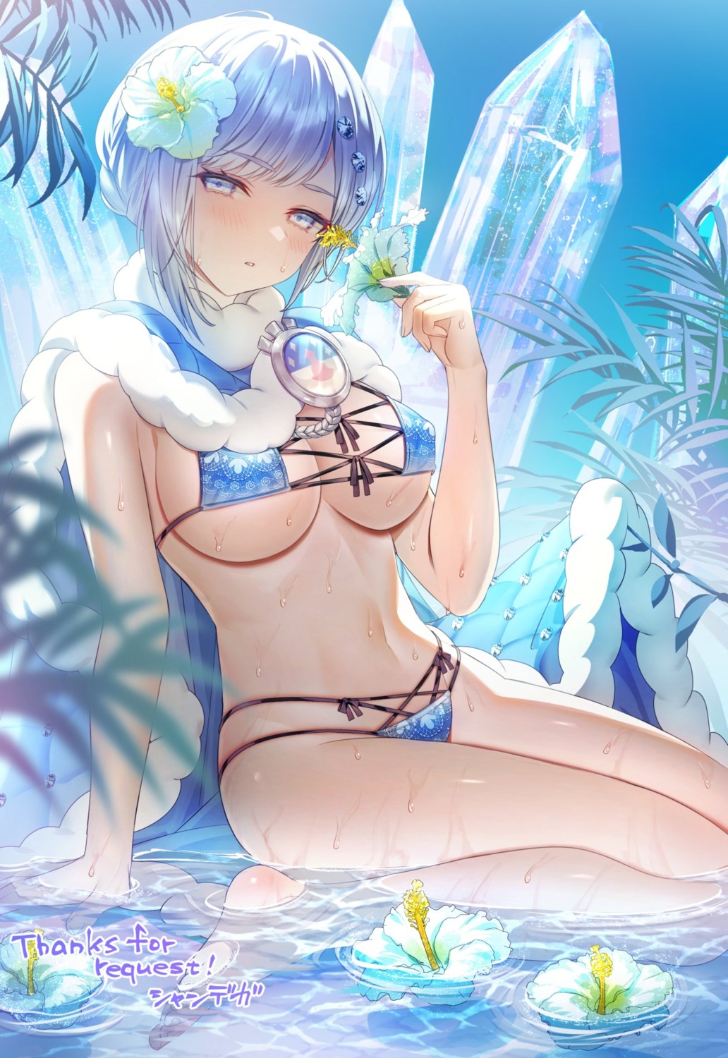 akershus_fortress_(oshiro_project) bikini oshiro_project shandega swimsuits wet