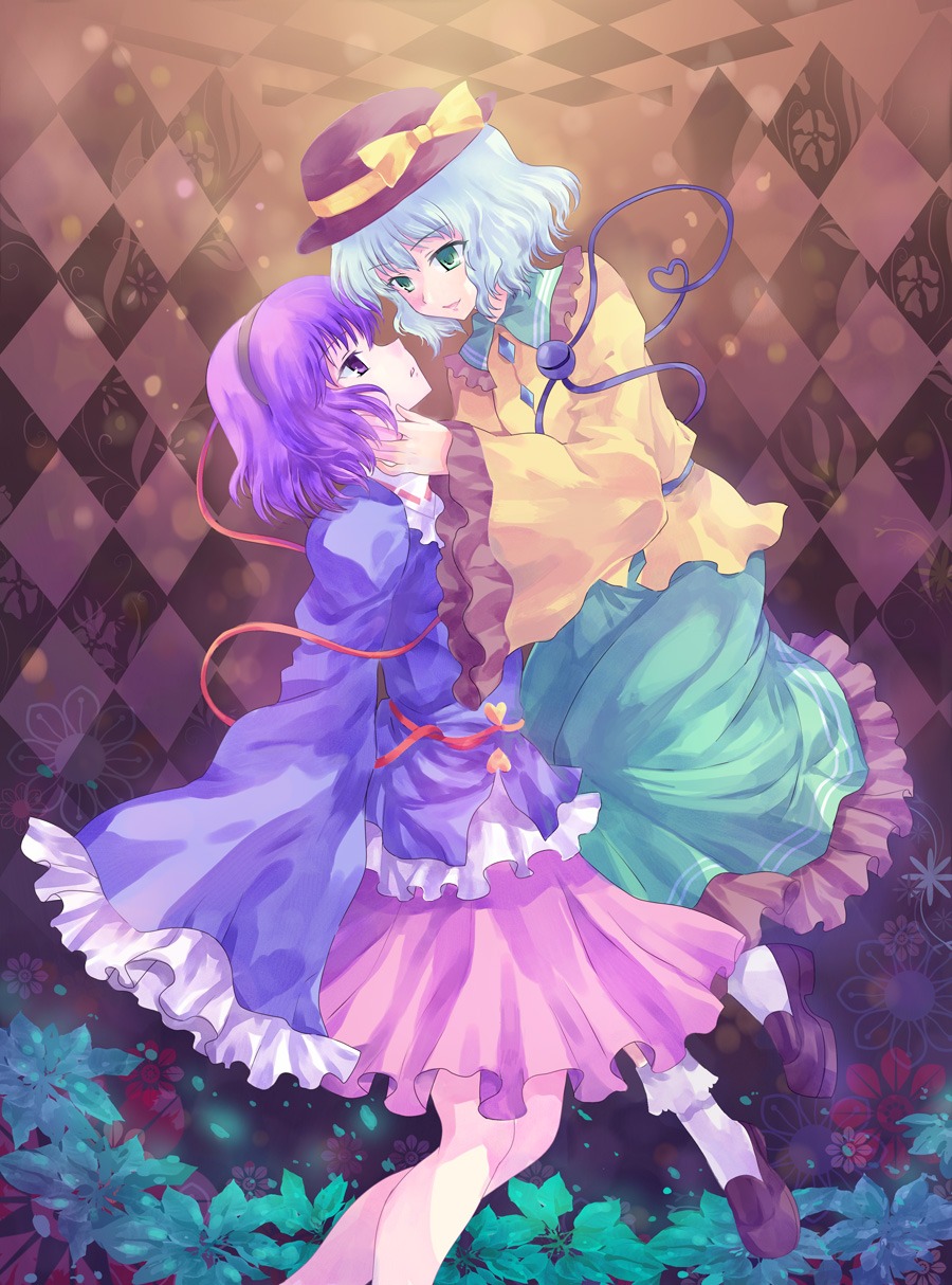 komeiji_koishi komeiji_satori pico_(artist) touhou