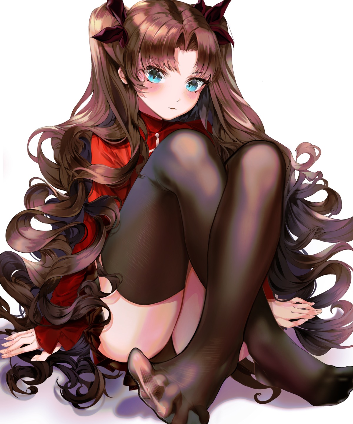 buri_(retty9349) fate/stay_night feet thighhighs toosaka_rin