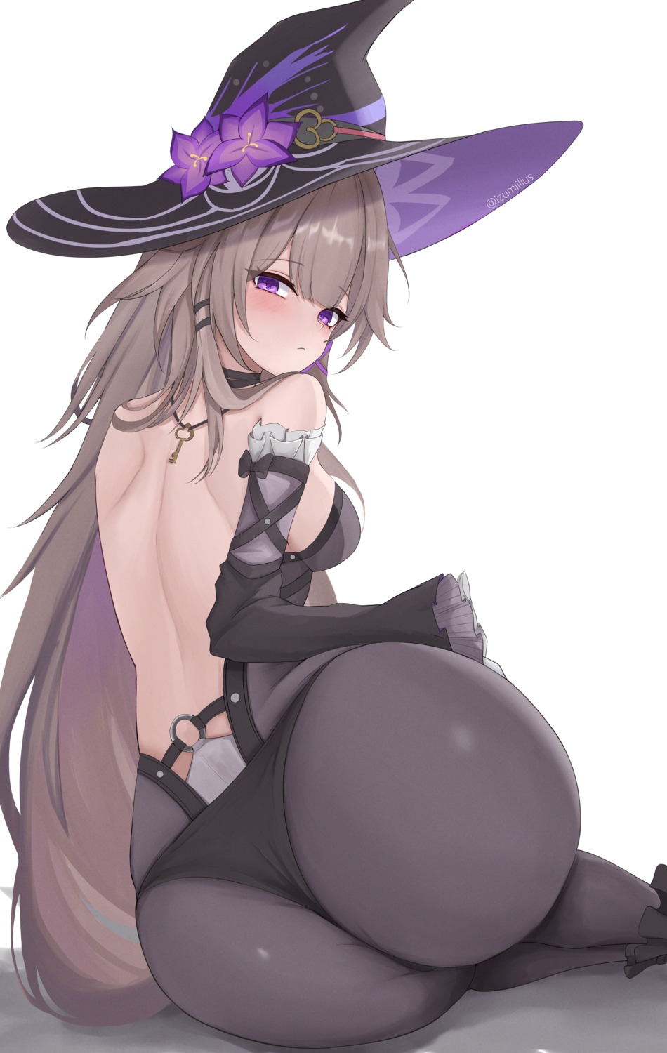 ass herta honkai:_star_rail izumiillus no_bra pantsu pantyhose thong witch