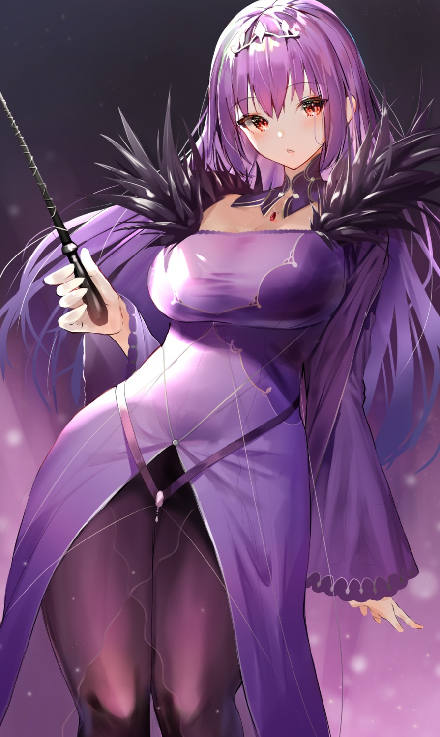 dress fate/grand_order pantyhose scathach_(fate/grand_order) scathach_skadi tomose_toiro weapon