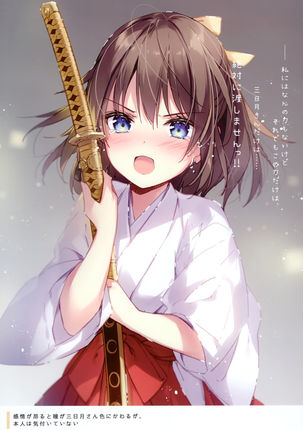 female_saniwa haru_mochi miko mochizuki_shiina sword touken_ranbu