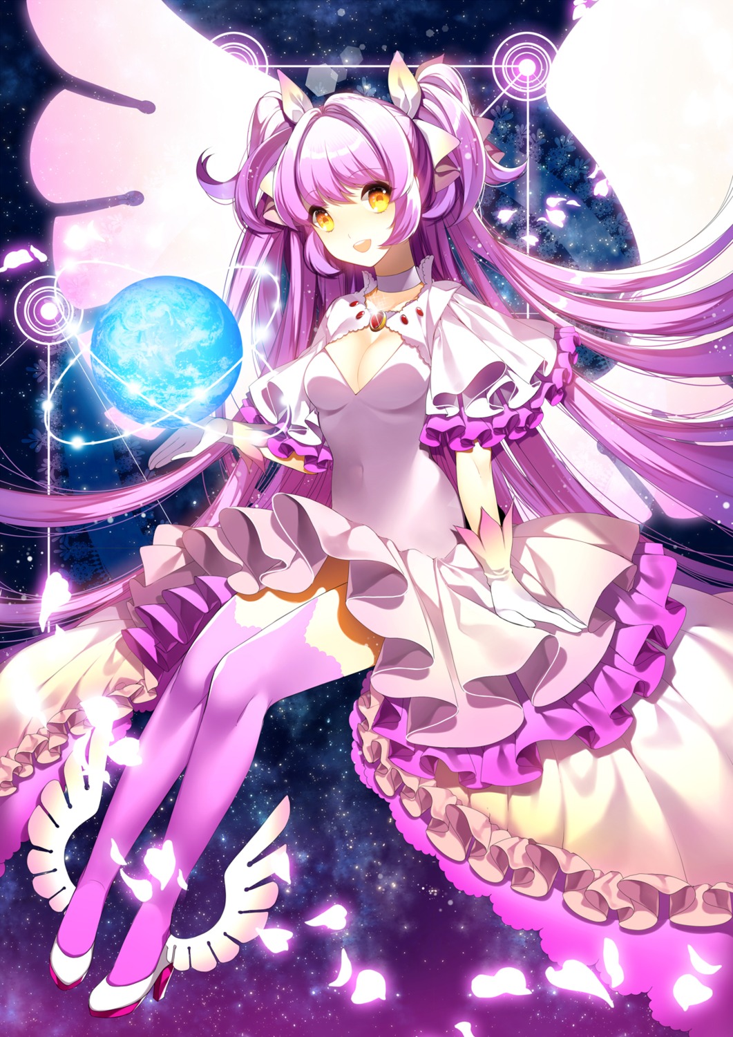 dress heels jeminl kaname_madoka mahou_shoujo_madoka_magica thighhighs ultimate_madoka wings