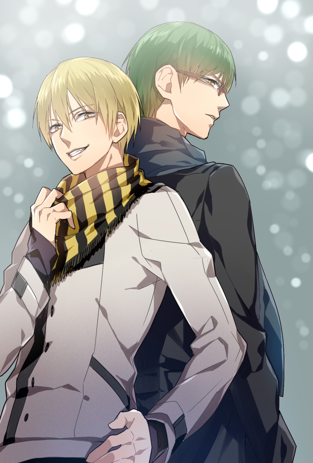 kazari_tayu kise_ryouta kuroko_no_basket male megane midorima_shintarou