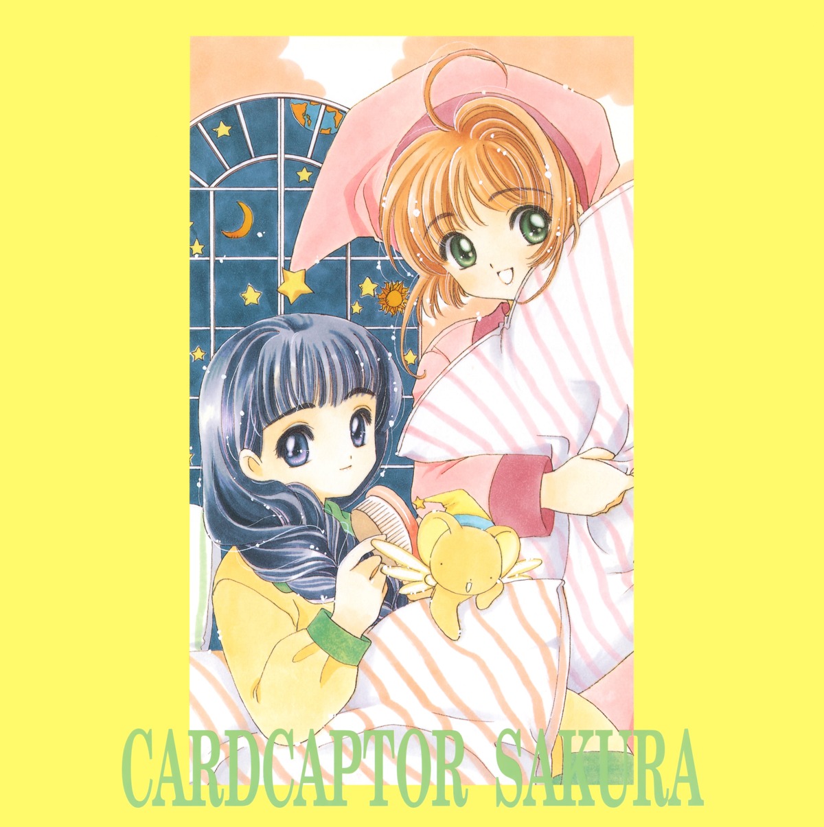 card_captor_sakura clamp daidouji_tomoyo kinomoto_sakura pajama