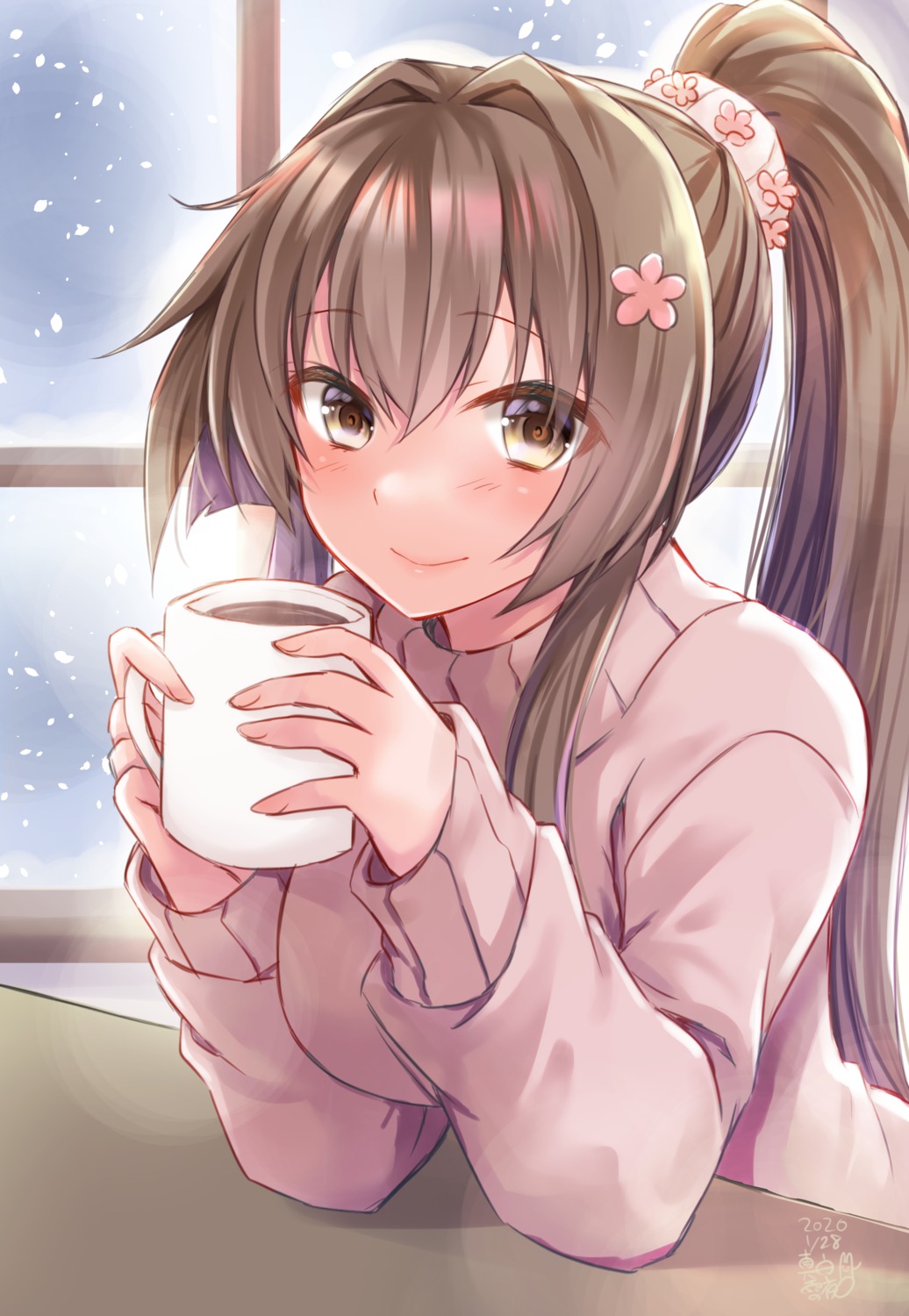 kantai_collection mashiro_yukiya sweater yamato_(kancolle)