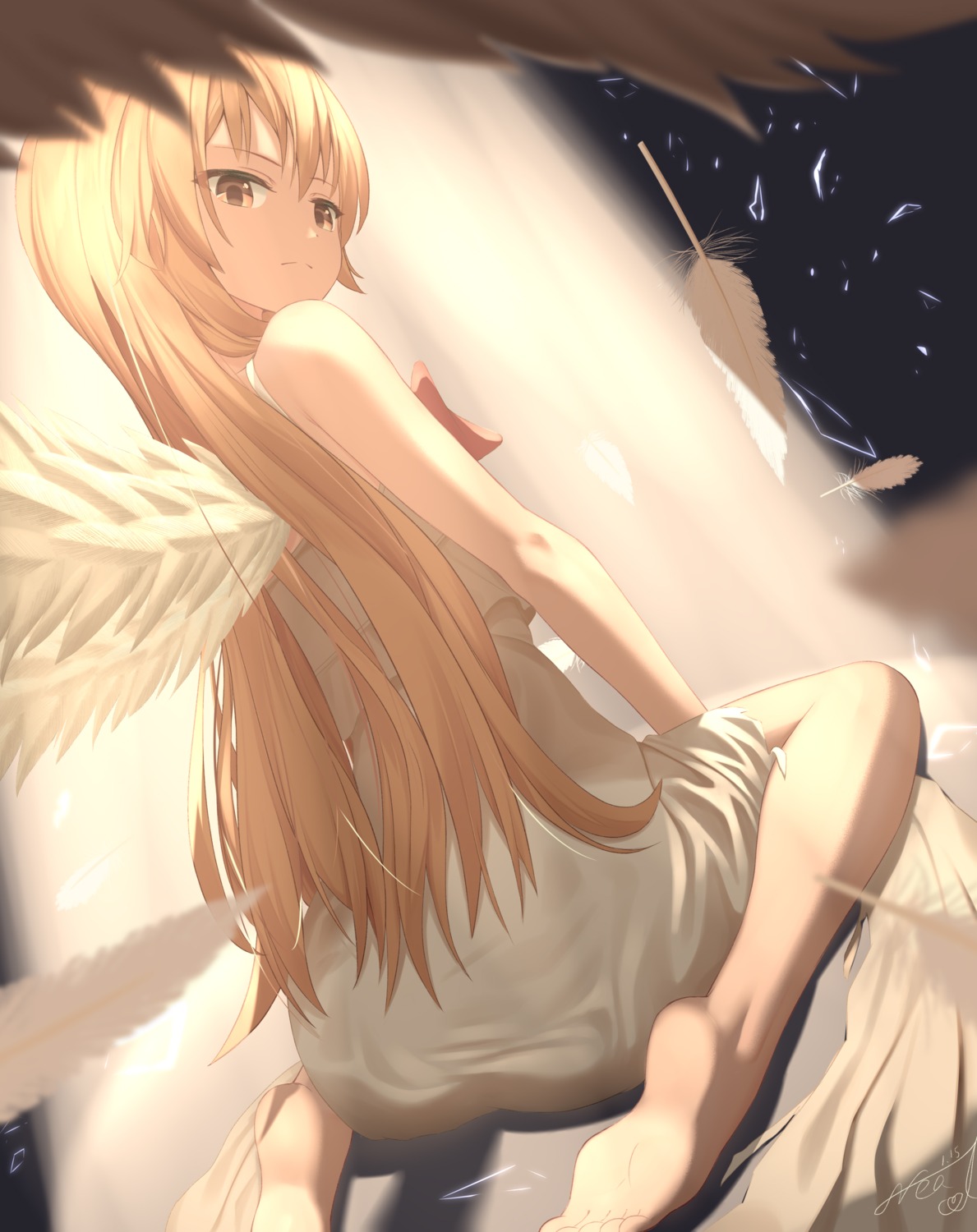 angel ass dress feet nearoul_kishi wings