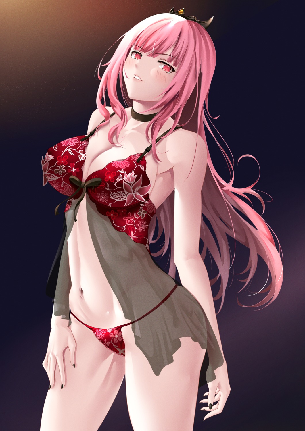 bra excaliblader hololive hololive_english lingerie mori_calliope pantsu see_through