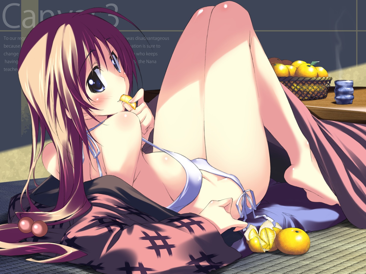 bikini canvas_3 chigusa_nanami cleavage kurashima_tomoyasu swimsuits wallpaper