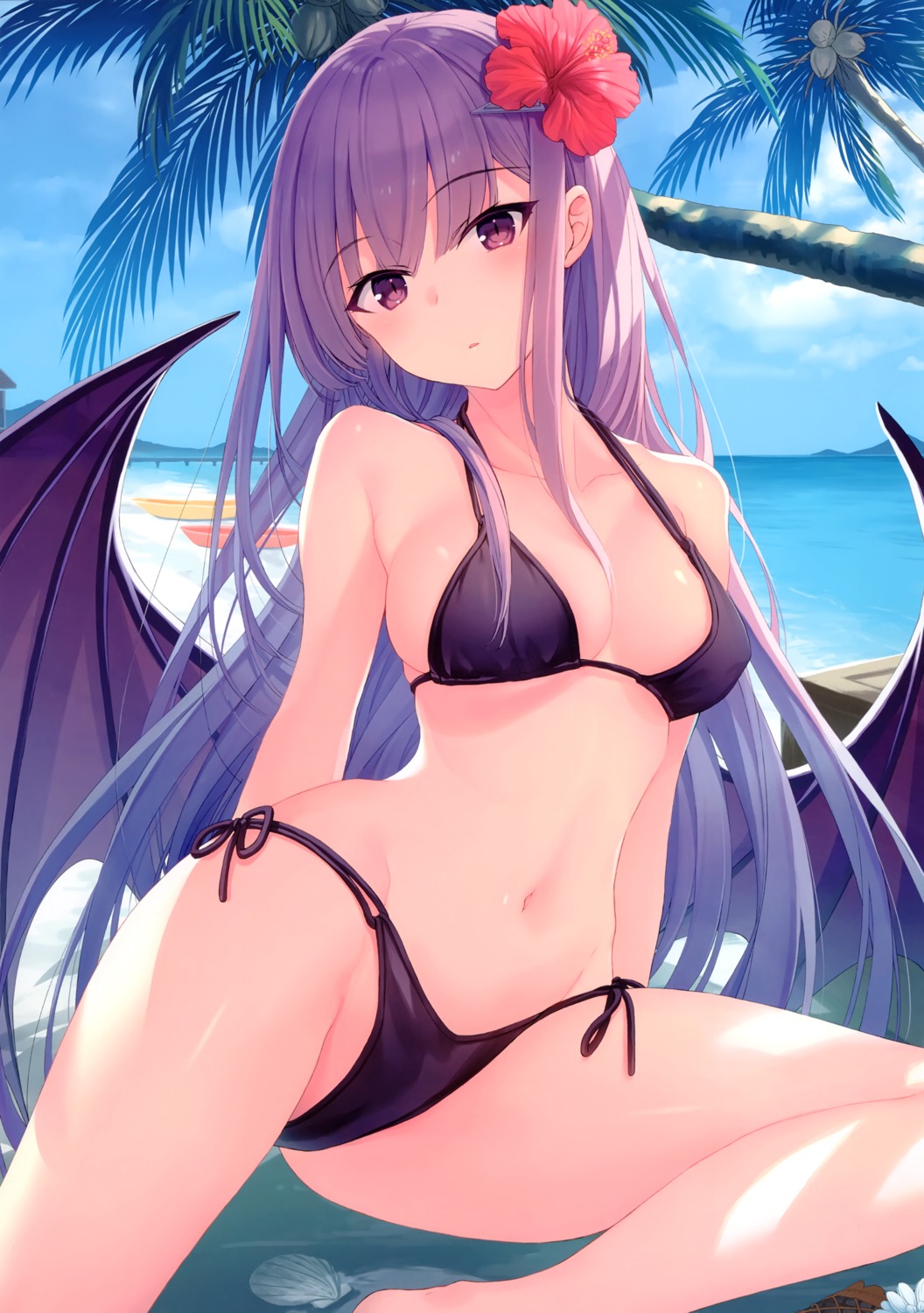 bikini cameltoe crown swimsuits wings yashiro_seika